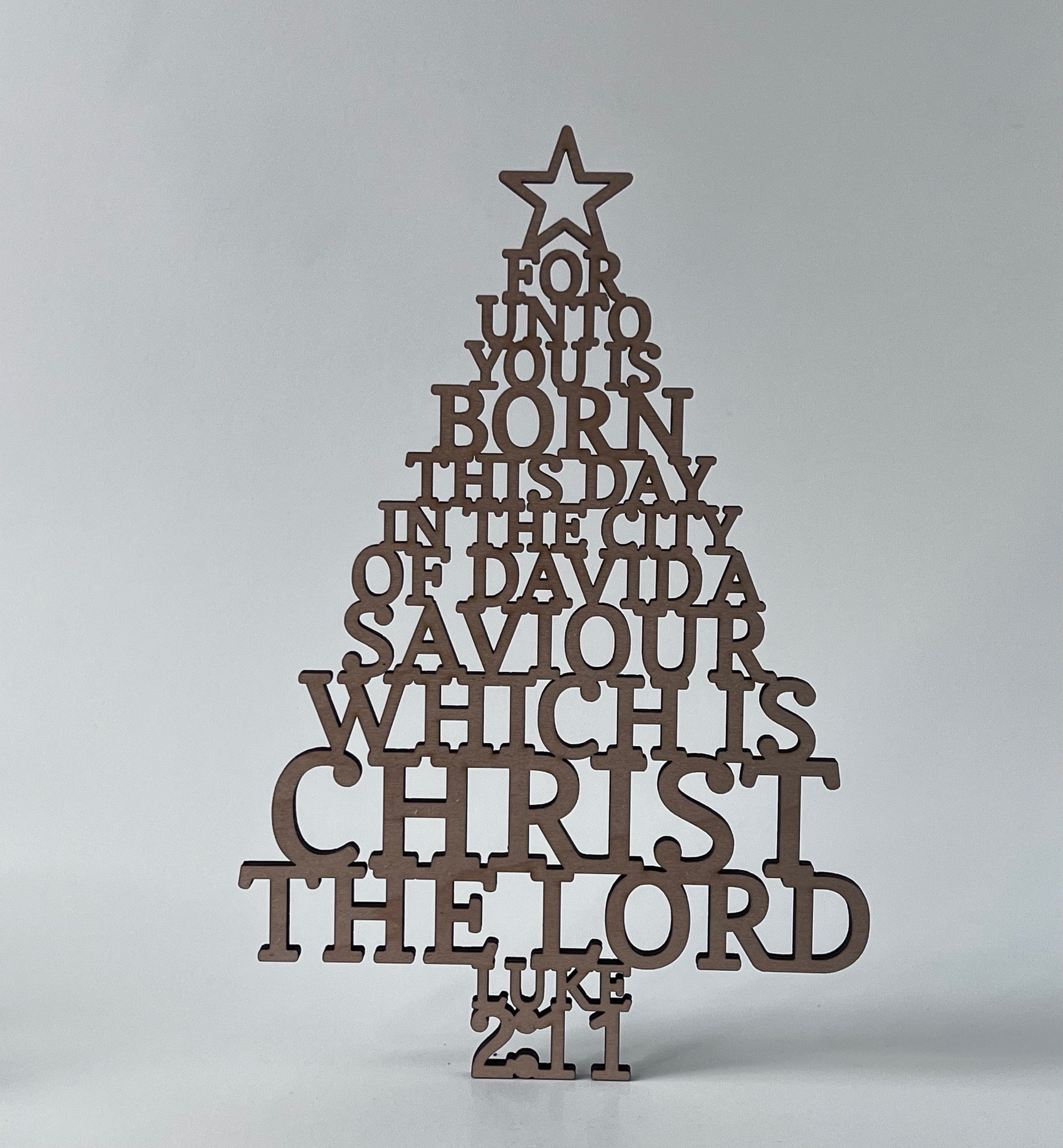 Christmas tree scripture signs image