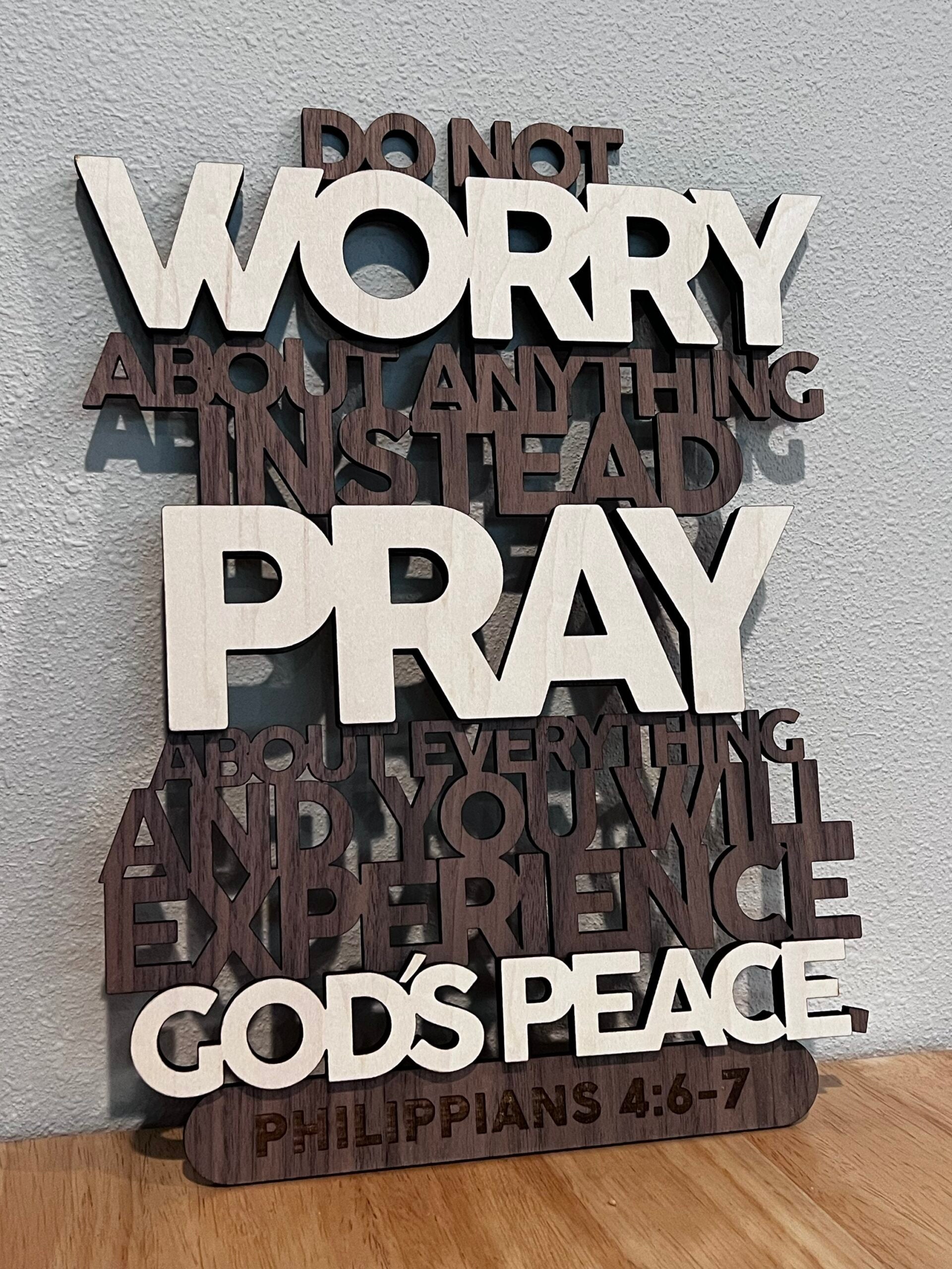 Philippians 4:6-7 sign image 1