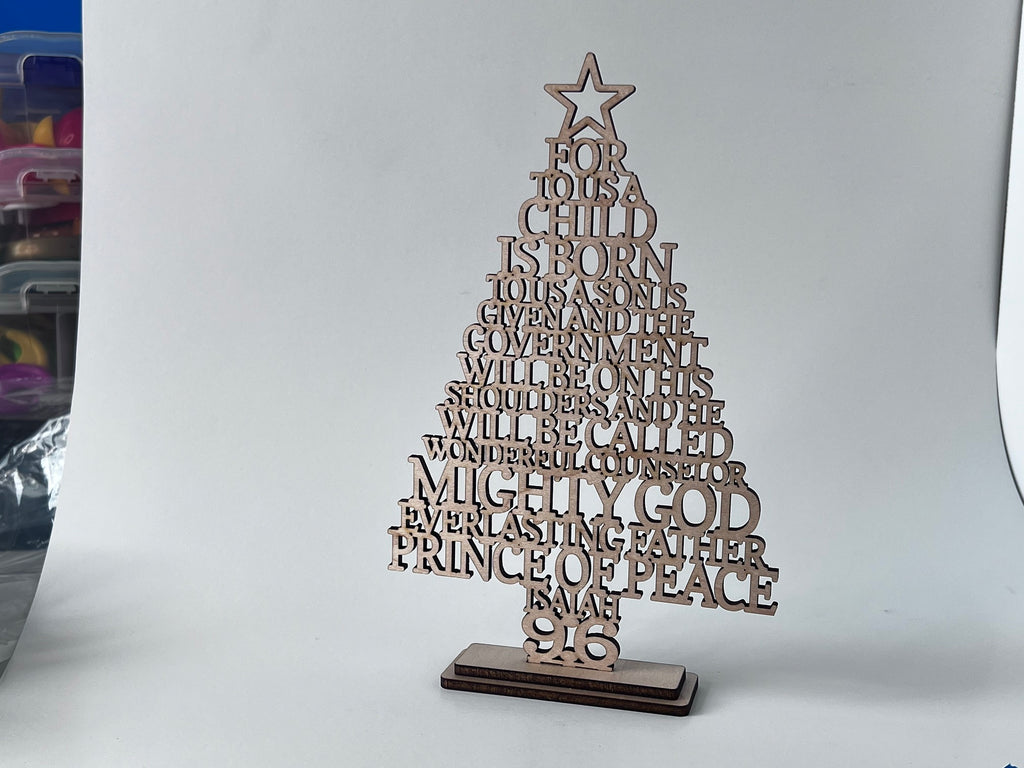 Christmas tree scripture signs image