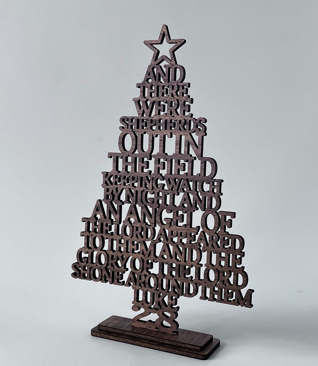 Christmas tree scripture signs image